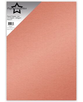 Paper Favourites Peach A4 Pearl Paper 250gsm (PFSS421) Paper Favourites Peach A4 Pearl Paper 250gsm (PFSS421)
