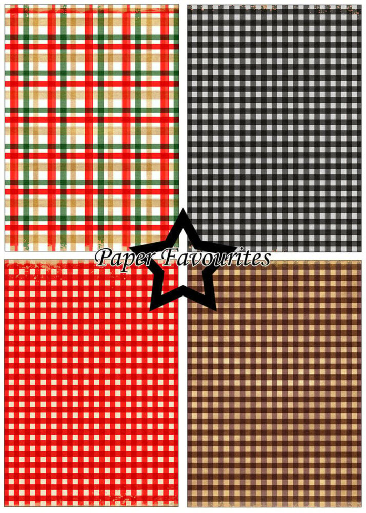 Paper Favourites Christmas Plaid A5 Paper Pack (PFA233) Paper Favourites Christmas Plaid A5 Paper Pack (PFA233)