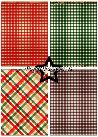 Paper Favourites Christmas Plaid A5 Paper Pack (PFA233) Paper Favourites Christmas Plaid A5 Paper Pack (PFA233)
