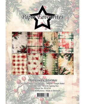 Paper Favourites Distressed Christmas A5 Paper Pack (PFA234)
