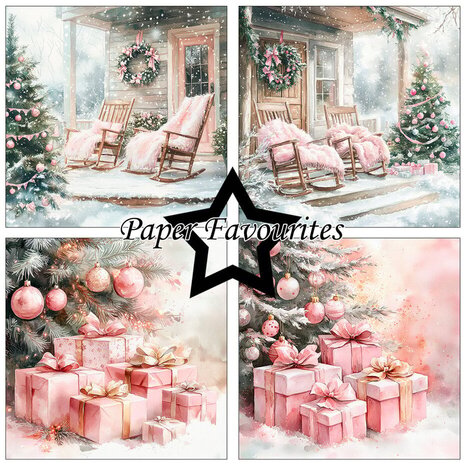 Paper Favourites Pink Christmas 6x6 Inch Paper Pack (PF594) Paper Favourites Pink Christmas 6x6 Inch Paper Pack (PF594)
