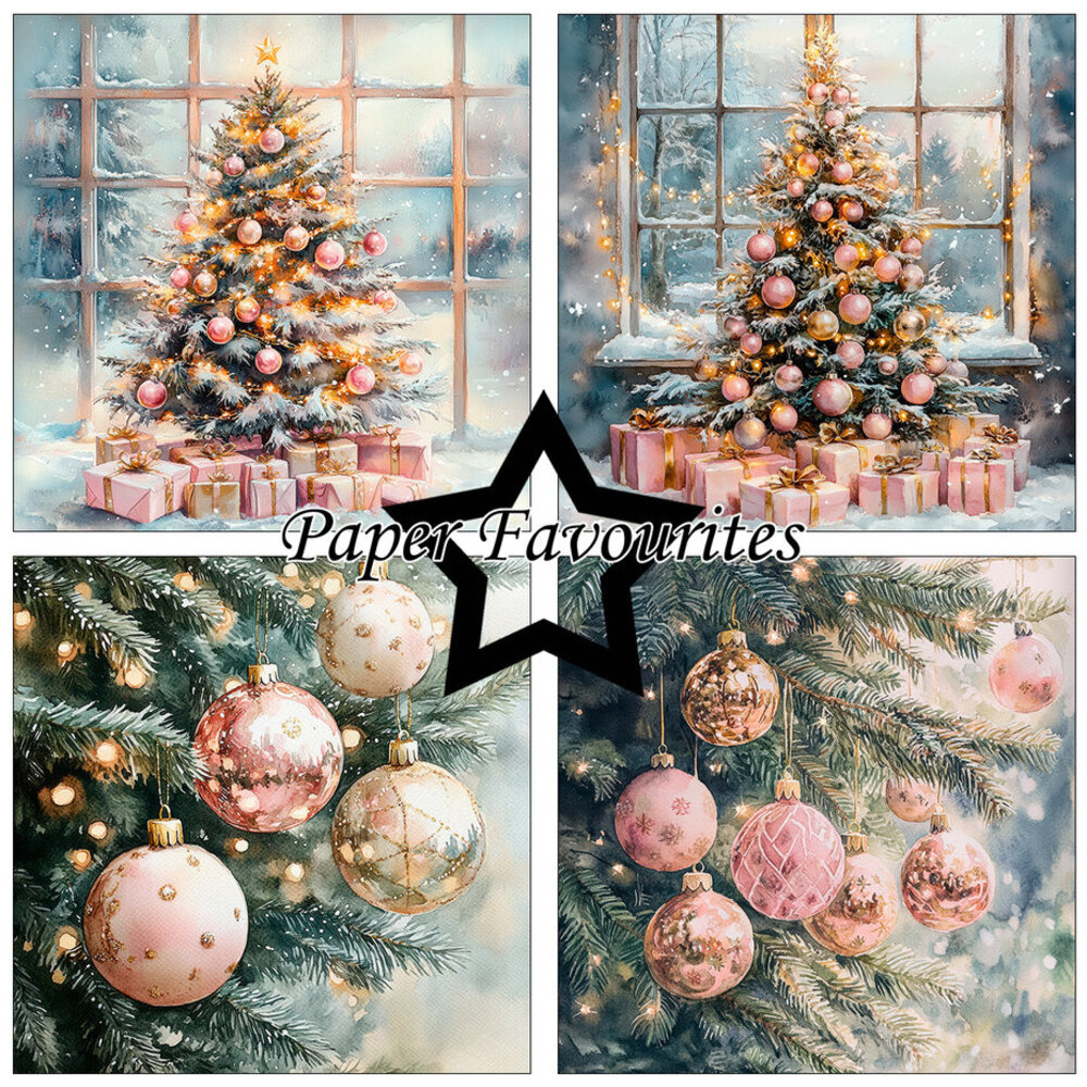 Paper Favourites Pink Christmas 6x6 Inch Paper Pack (PF594) Paper Favourites Pink Christmas 6x6 Inch Paper Pack (PF594)