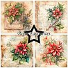 Paper Favourites Vintage Poinsettia 6x6 Inch Paper Pack (PF595) Paper Favourites Vintage Poinsettia 6x6 Inch Paper Pack (PF595)