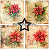 Paper Favourites Vintage Poinsettia 6x6 Inch Paper Pack (PF595) Paper Favourites Vintage Poinsettia 6x6 Inch Paper Pack (PF595)