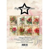 Paper Favourites Vintage Poinsettia A6 Paper Pack (PFA636)