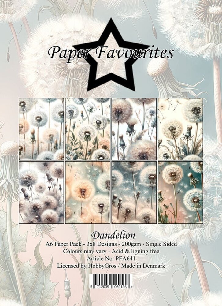 Paper Favourites Dandelion A6 Paper Pack (PFA641) Paper Favourites Dandelion A6 Paper Pack (PFA641)
