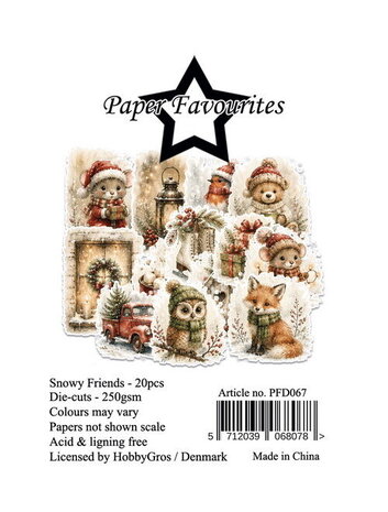 Paper Favourites Die-Cuts Snowy Friends (PFD067) Paper Favourites Die-Cuts Snowy Friends (PFD067)