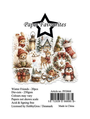 Paper Favourites Die-Cuts Winter Friends (PFD068) Paper Favourites Die-Cuts Winter Friends (PFD068)
