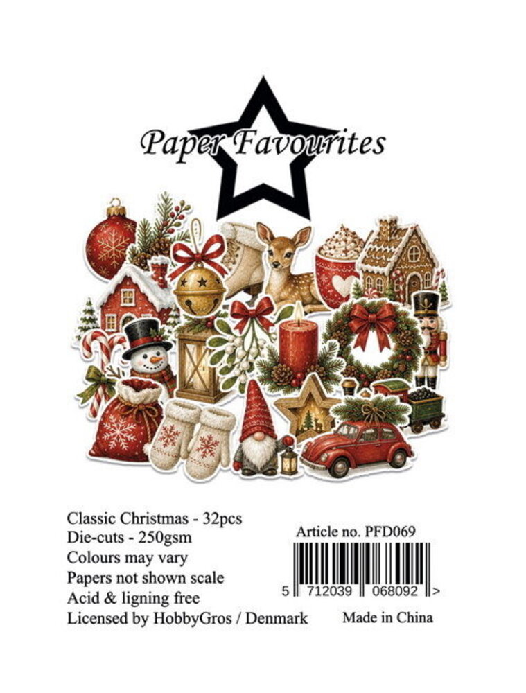 Paper Favourites Die-Cuts Classic Christmas (PFD069) Paper Favourites Die-Cuts Classic Christmas (PFD069)