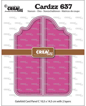 Crealies Cardzz Dies Gatefold Card Paneel C (CLCL637)