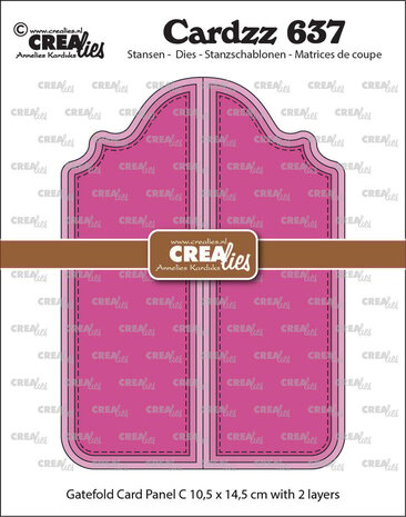 Crealies Cardzz Dies Gatefold Card Paneel C (CLCL637)