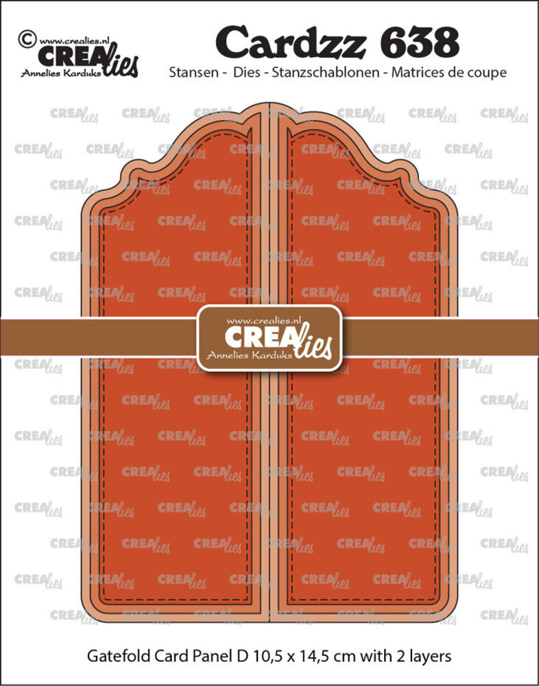Crealies Cardzz Dies Gatefold Card Paneel D (CLCL638) Crealies Cardzz Dies Gatefold Card Paneel D (CLCL638)