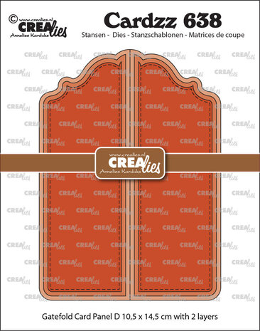 Crealies Cardzz Dies Gatefold Card Paneel D (CLCL638) Crealies Cardzz Dies Gatefold Card Paneel D (CLCL638)