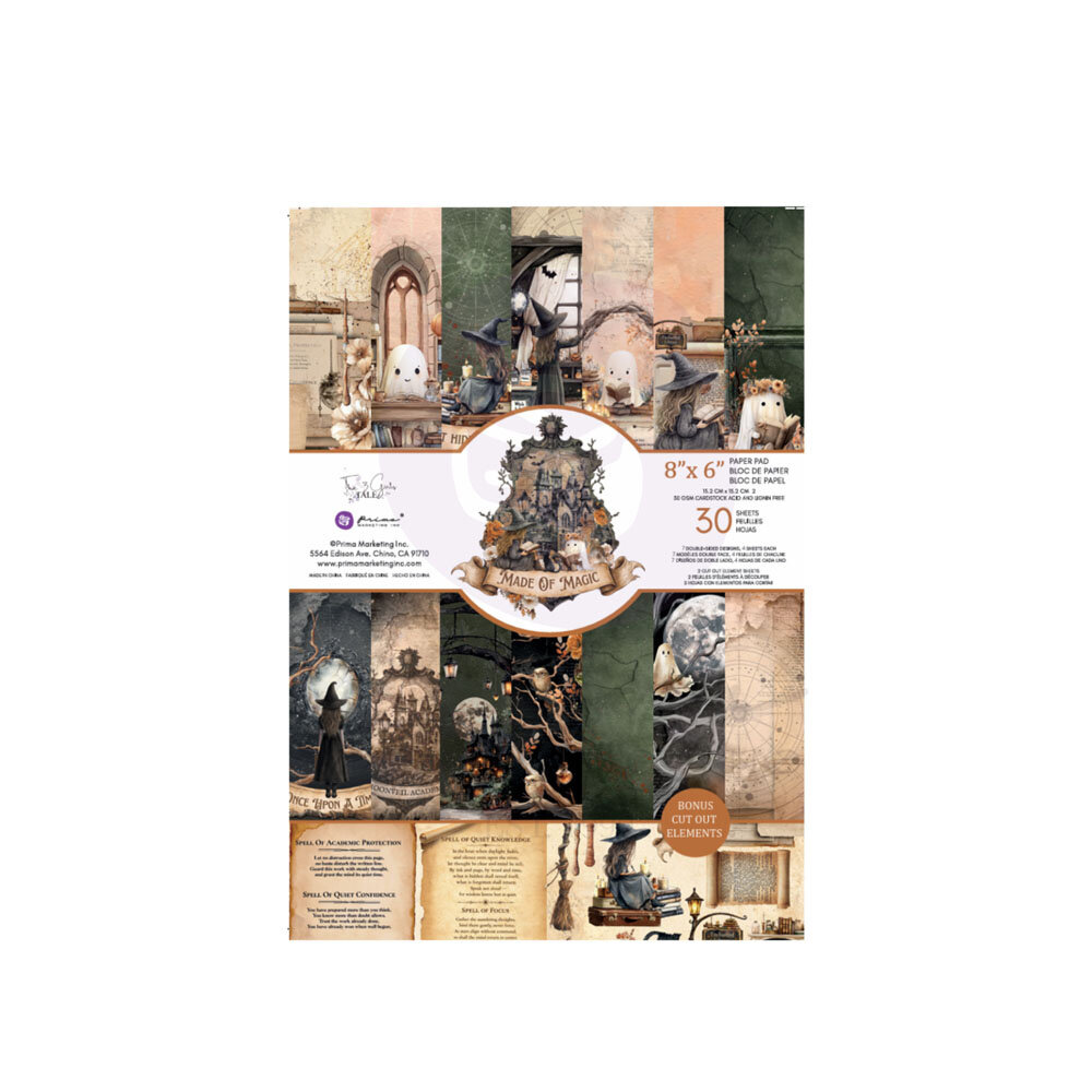 Prima Marketing Inc PRE-ORDER Made of Magic 6x8 Inch Paper Pad (684822) Prima Marketing Inc PRE-ORDER Made of Magic 6x8 Inch Paper Pad (684822)