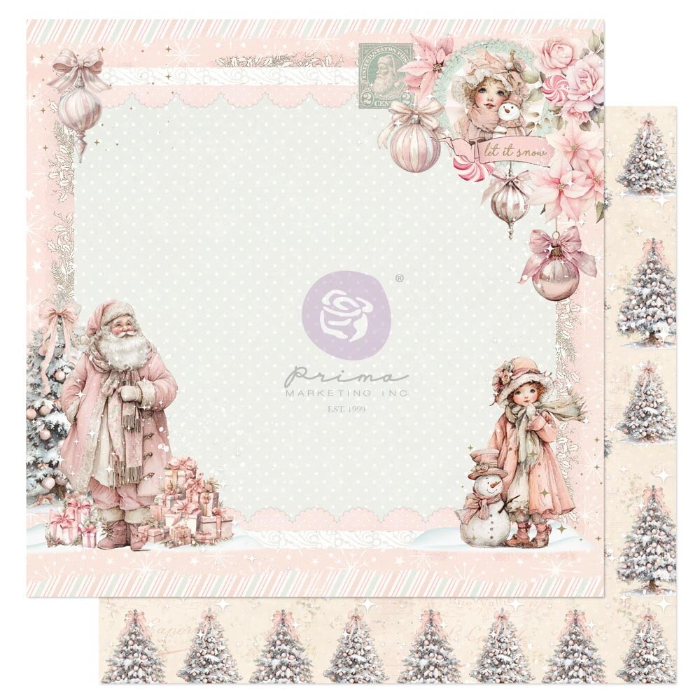 Prima Marketing Inc PRE-ORDER Christmas Blush 8x8 Inch Paper pad (982560) Prima Marketing Inc PRE-ORDER Christmas Blush 8x8 Inch Paper pad (982560)