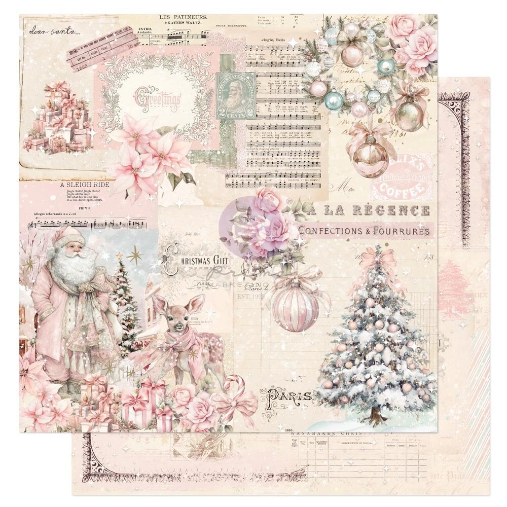 Prima Marketing Inc PRE-ORDER Christmas Blush 8x8 Inch Paper pad (982560) Prima Marketing Inc PRE-ORDER Christmas Blush 8x8 Inch Paper pad (982560)