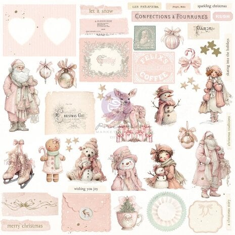 Prima Marketing Inc PRE-ORDER Christmas Blush Ephemera Frosty Memories (982591)