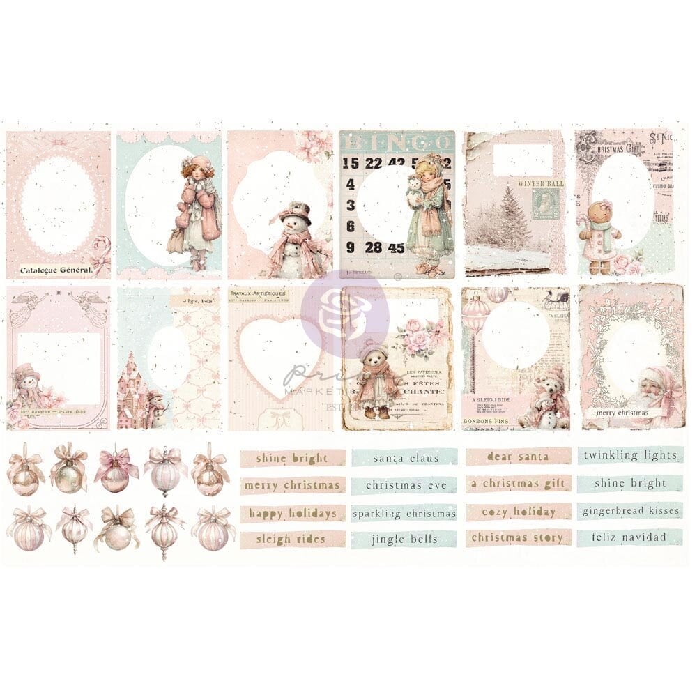 Prima Marketing Inc PRE-ORDER Christmas Blush Ephemera Frosty Frames (982614) Prima Marketing Inc PRE-ORDER Christmas Blush Ephemera Frosty Frames (982614)