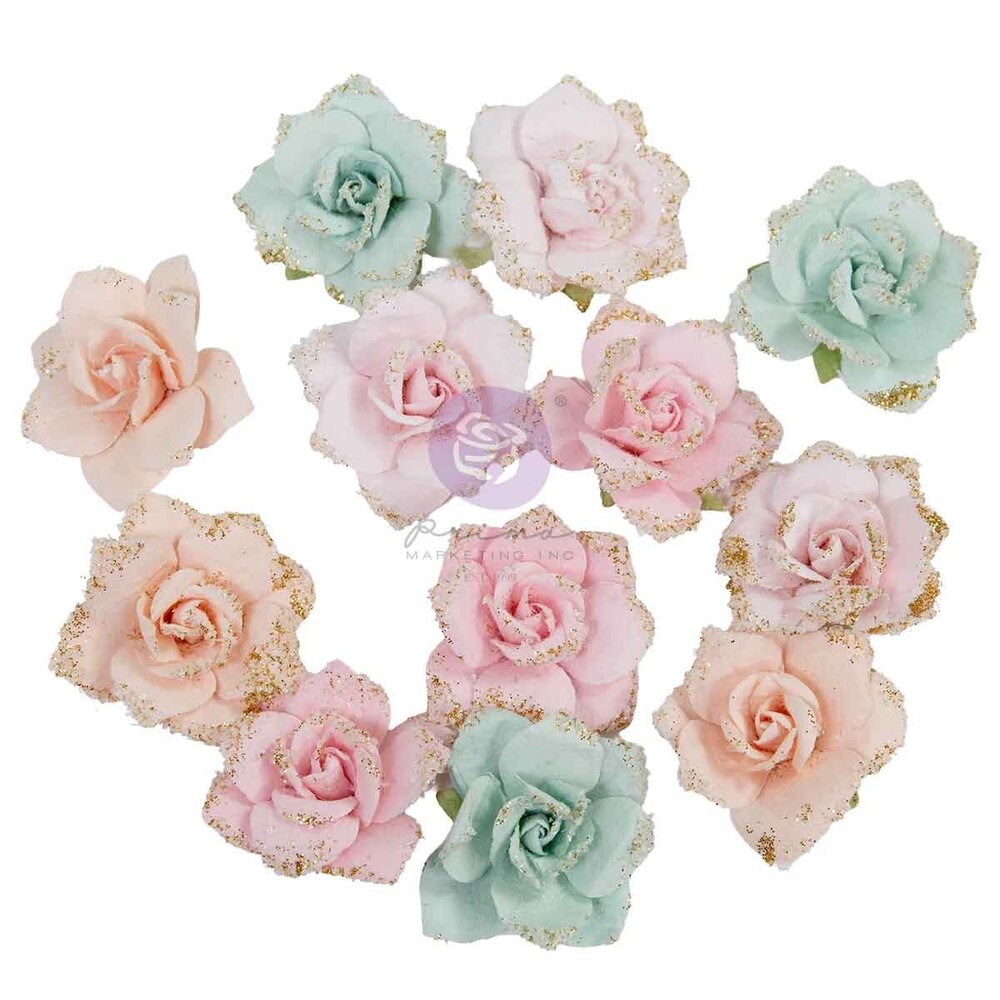 Prima Marketing Inc PRE-ORDER Christmas Blush Flowers Sparkling Holiday (686314) Prima Marketing Inc PRE-ORDER Christmas Blush Flowers Sparkling Holiday (686314)