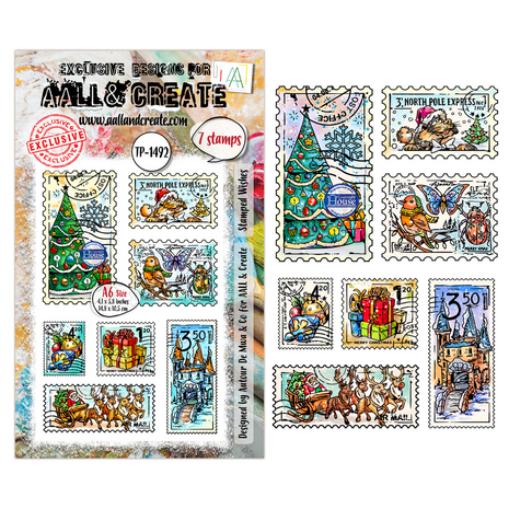 AALL and Create Clear Stamp Set A6 Stamped Wishes (AALL-TP-1492) AALL and Create Clear Stamp Set A6 Stamped Wishes (AALL-TP-1492)