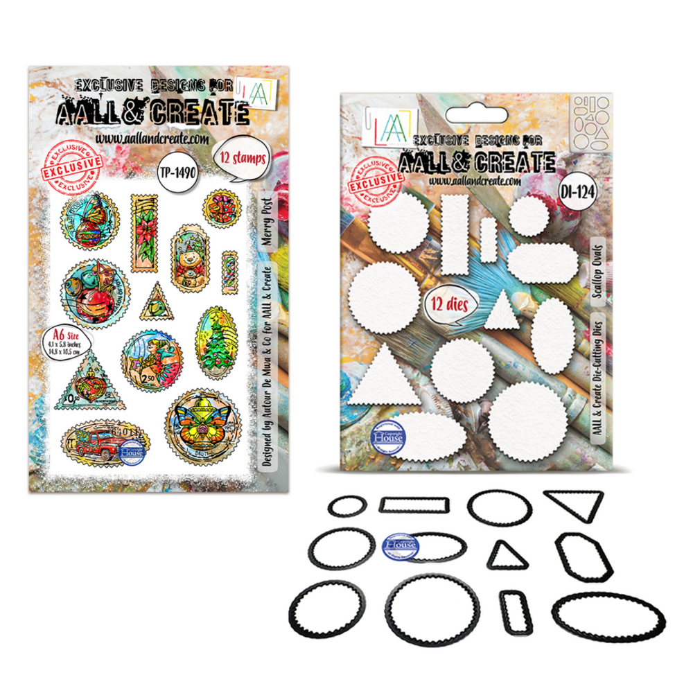 AALL and Create Stamps & Dies A5 Christmas Ovals (AALL-STMD-001) AALL and Create Stamps & Dies A5 Christmas Ovals (AALL-STMD-001)