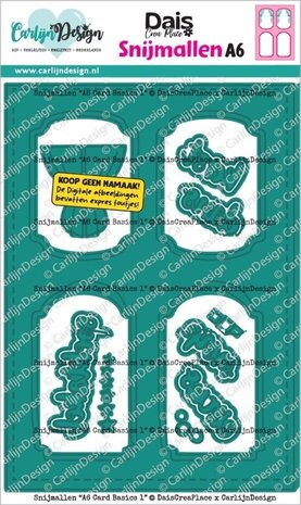 Carlijn Design Snijmallen A6 Card Basics 1 (CDSN-0394) Carlijn Design Snijmallen A6 Card Basics 1 (CDSN-0394)