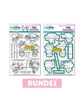 Carlijn Design Circus Olifanten Stamp & Die DUO (CDBD-0001)