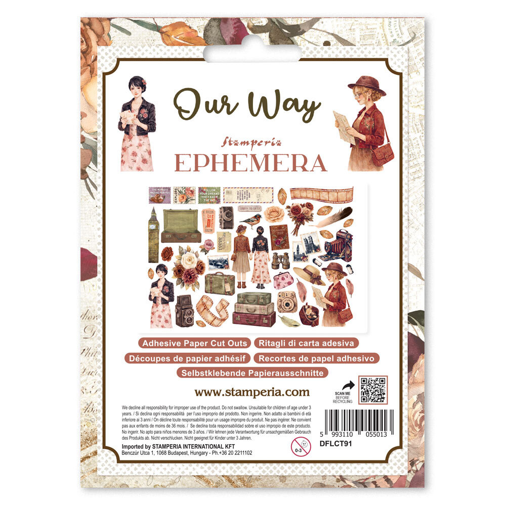 Stamperia Our Way Ephemera (DFLCT91) Stamperia Our Way Ephemera (DFLCT91)