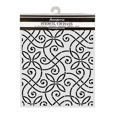 Stamperia Our Way Thick Stencils 20x25cm Artistic Pattern (KSTD224) Stamperia Our Way Thick Stencils 20x25cm Artistic Pattern (KSTD224)