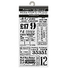 Stamperia Our Way Thick Stencils 12x25cm Tickets (KSTDL179)
