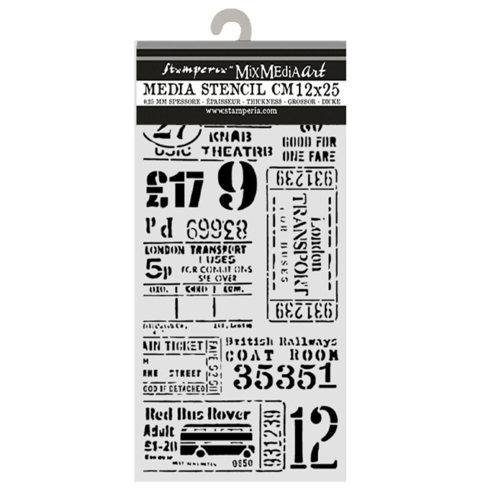 Stamperia Our Way Thick Stencils 12x25cm Crown (KSTDL180) Stamperia Our Way Thick Stencils 12x25cm Crown (KSTDL180)