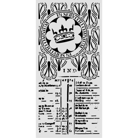 Stamperia Our Way Thick Stencils 12x25cm Crown (KSTDL180) Stamperia Our Way Thick Stencils 12x25cm Crown (KSTDL180)