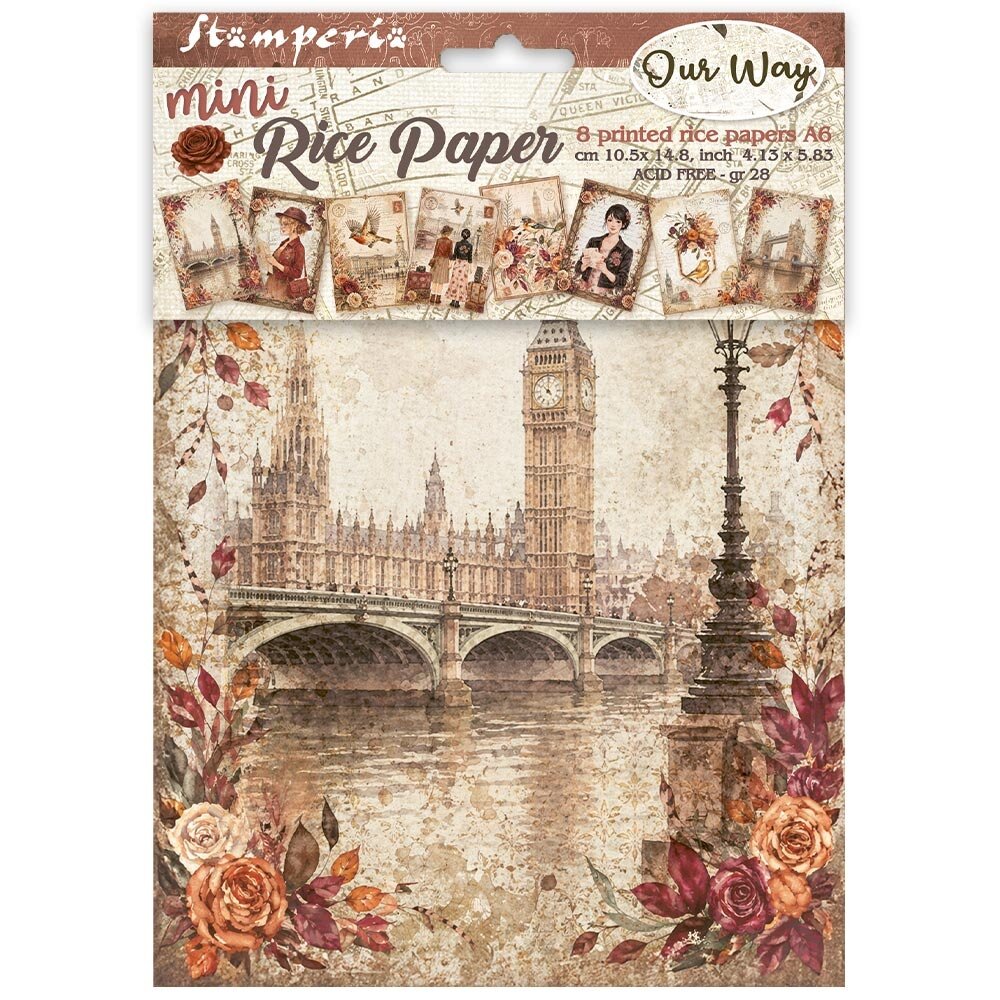 Stamperia Our Way A6 Mini Rice paper (DFSA6X12)