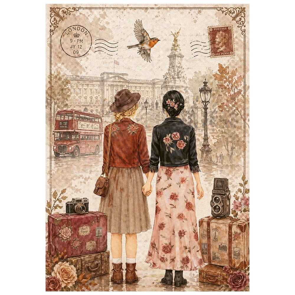 Stamperia Our Way A6 Mini Rice paper (DFSA6X12)