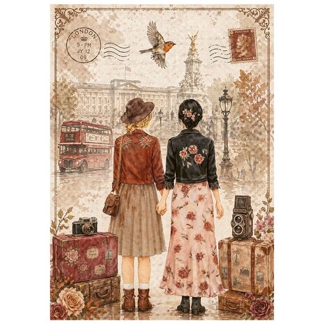 Stamperia Our Way A6 Mini Rice paper (DFSA6X12)