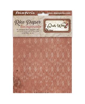 Stamperia Our Way A6 Rice Paper Backgrounds Selection (DFSAK6061) Stamperia Our Way A6 Rice Paper Backgrounds Selection (DFSAK6061)