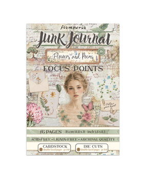 Stamperia Flowers and Poems Junk Journal A5 Focus Points (SBJKS10) Stamperia Flowers and Poems Junk Journal A5 Focus Points (SBJKS10)