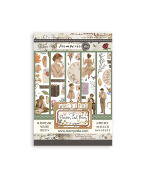 Stamperia Flowers and Poems A5 Washi Pad (SBW37)