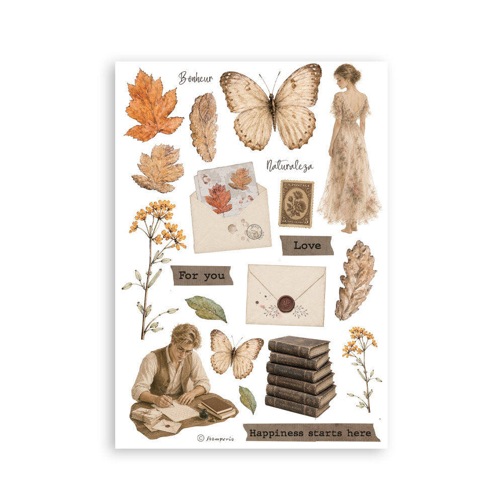 Stamperia Flowers and Poems A5 Washi Pad (SBW37)