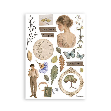 Stamperia Flowers and Poems A5 Washi Pad (SBW37)