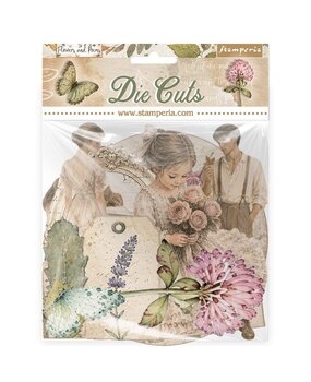 Stamperia Flowers and Poems Die Cuts (DFLDC144) Stamperia Flowers and Poems Die Cuts (DFLDC144)