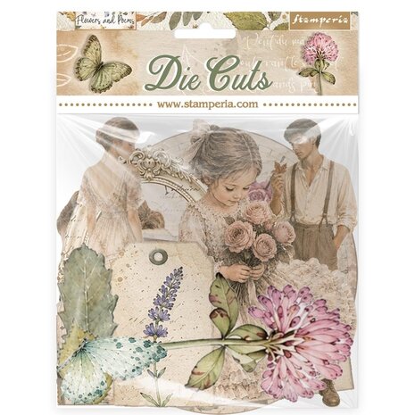 Stamperia Flowers and Poems Die Cuts (DFLDC144) Stamperia Flowers and Poems Die Cuts (DFLDC144)