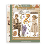 Stamperia Flowers and Poems 8x8 Inch Rub-On Assortment (DFLRBXG16)
