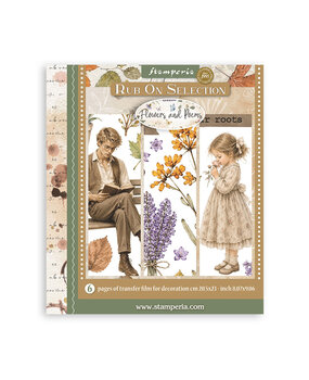 Stamperia Flowers and Poems 8x8 Inch Rub-On Assortment (DFLRBXG16) Stamperia Flowers and Poems 8x8 Inch Rub-On Assortment (DFLRBXG16)