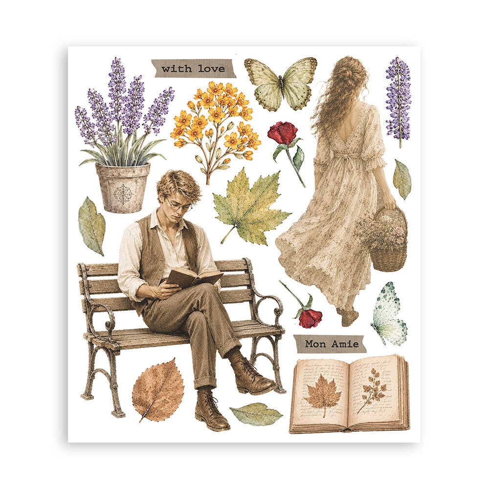 Stamperia Flowers and Poems 8x8 Inch Rub-On Assortment (DFLRBXG16) Stamperia Flowers and Poems 8x8 Inch Rub-On Assortment (DFLRBXG16)
