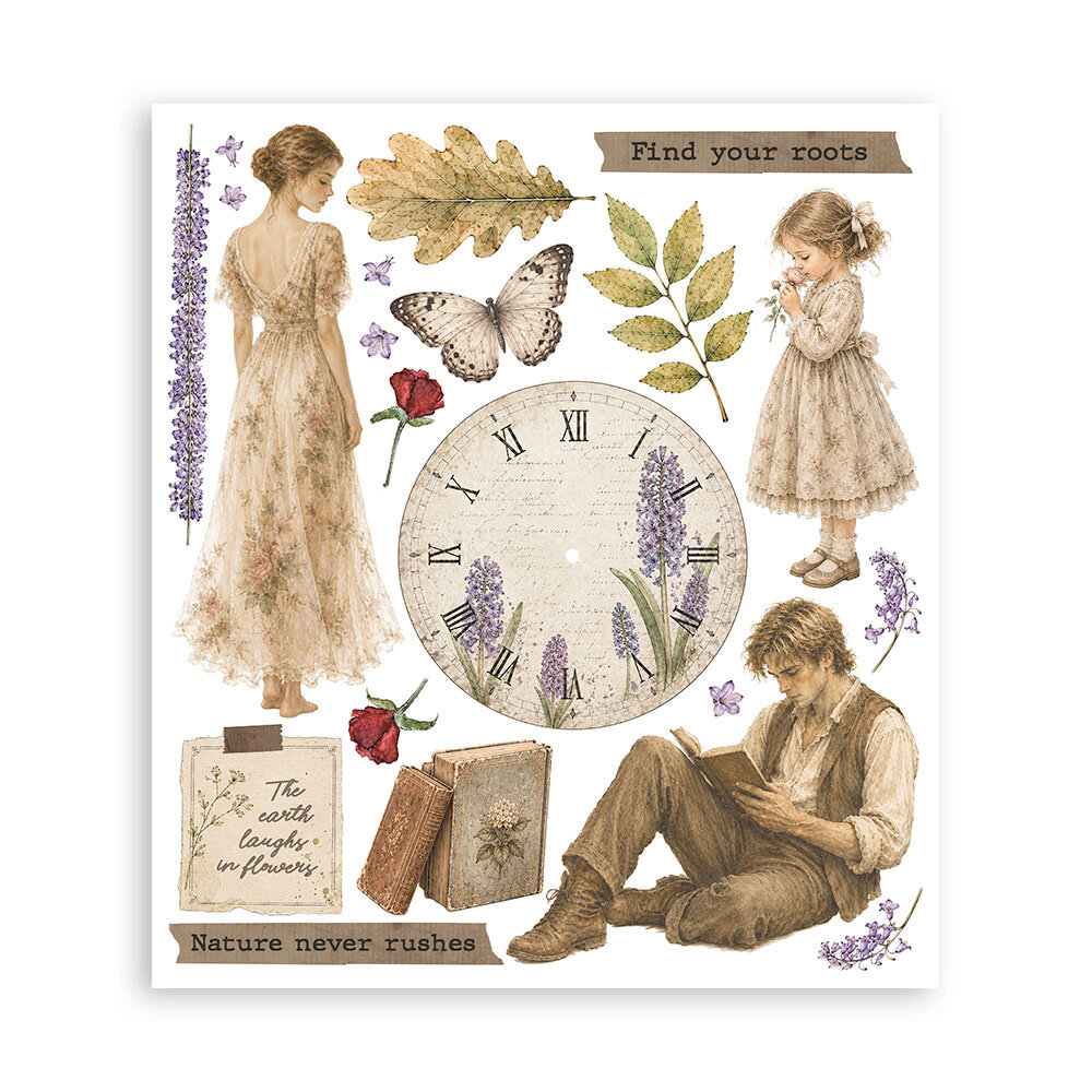 Stamperia Flowers and Poems 8x8 Inch Rub-On Assortment (DFLRBXG16) Stamperia Flowers and Poems 8x8 Inch Rub-On Assortment (DFLRBXG16)