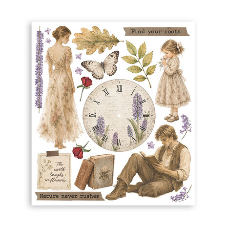 Stamperia Flowers and Poems 8x8 Inch Rub-On Assortment (DFLRBXG16) Stamperia Flowers and Poems 8x8 Inch Rub-On Assortment (DFLRBXG16)