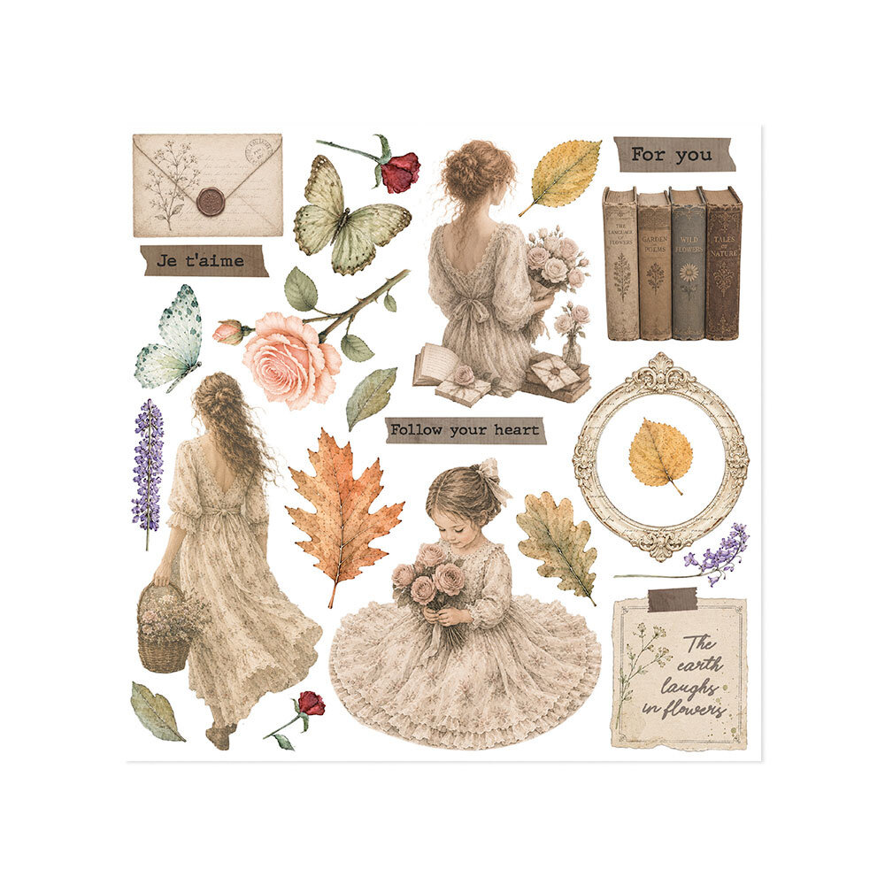 Stamperia Flowers and Poems 6x6 Inch Rub-On Assortment (DFLRBX24) Stamperia Flowers and Poems 6x6 Inch Rub-On Assortment (DFLRBX24)