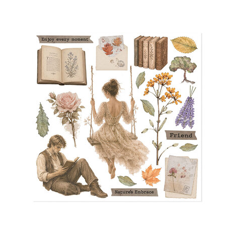 Stamperia Flowers and Poems 6x6 Inch Rub-On Assortment (DFLRBX24) Stamperia Flowers and Poems 6x6 Inch Rub-On Assortment (DFLRBX24)