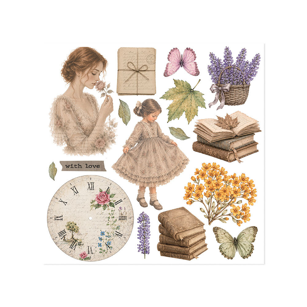 Stamperia Flowers and Poems 6x6 Inch Rub-On Assortment (DFLRBX24) Stamperia Flowers and Poems 6x6 Inch Rub-On Assortment (DFLRBX24)